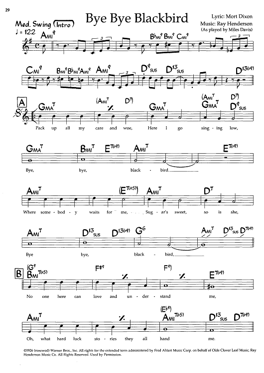 blackbird melody pdf